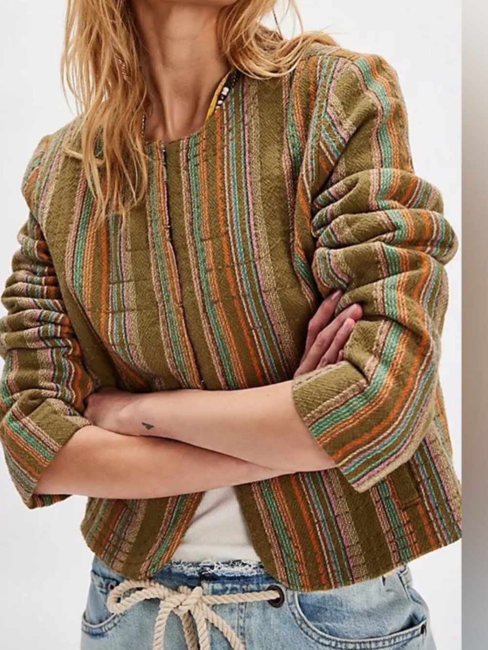 NWT Free People Quilted Zandi Jacket in Size M